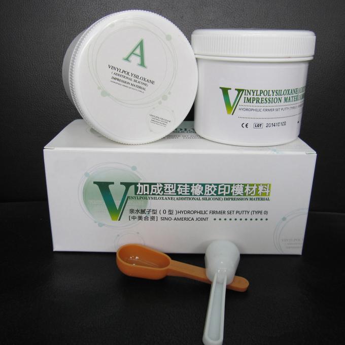 Addition Silicone Impression Material Dental Putty Vinylpoly Siloxane Hydrophilic Firmer Set Type 0 0