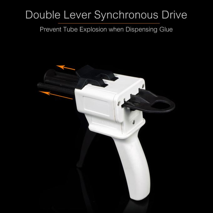 50ml 4:1 10:1 Dental Manual Silicone Impression Material Dispenser Silicon Gun Light Body Injection Gun 2
