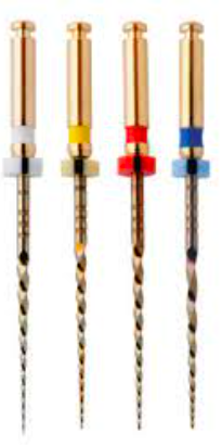 Dental Root Canal Rotary Files Reamer Instruments Size 15-60 F Gold Both Taper 4 Taper 6 0