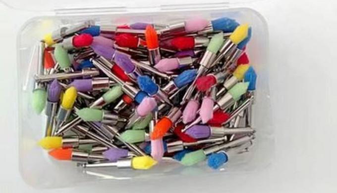 Pointed Dental Prophy Brush Dental Use Soft Colorful Nylon Tapered Head Shape 0