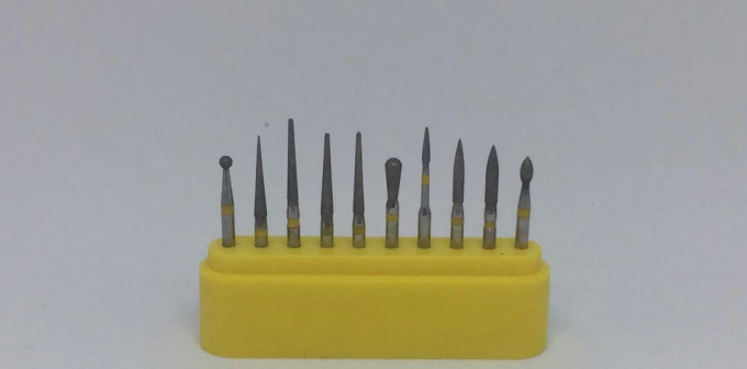 Electroplated SS Handle FG Diamond Burs With Standard Diamond Grits 6