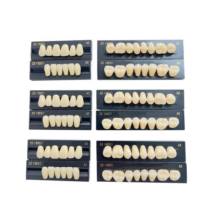 High Stain Resistance Artificial Acrylic Teeth Made Of Acrylic Resin Composite 0