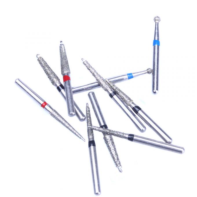 1.60mm Diameter FG Diamond Burs With Electroplated SS Handle Negotiable Packaging 0