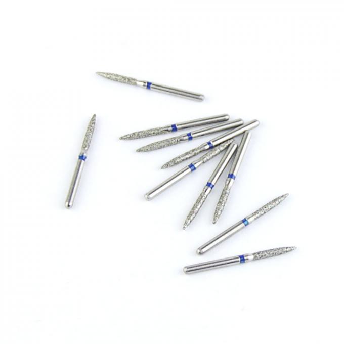 FO Series Flame Shape Head FG Diamond Burs Electroplated Super Hard Diamond Grit 2