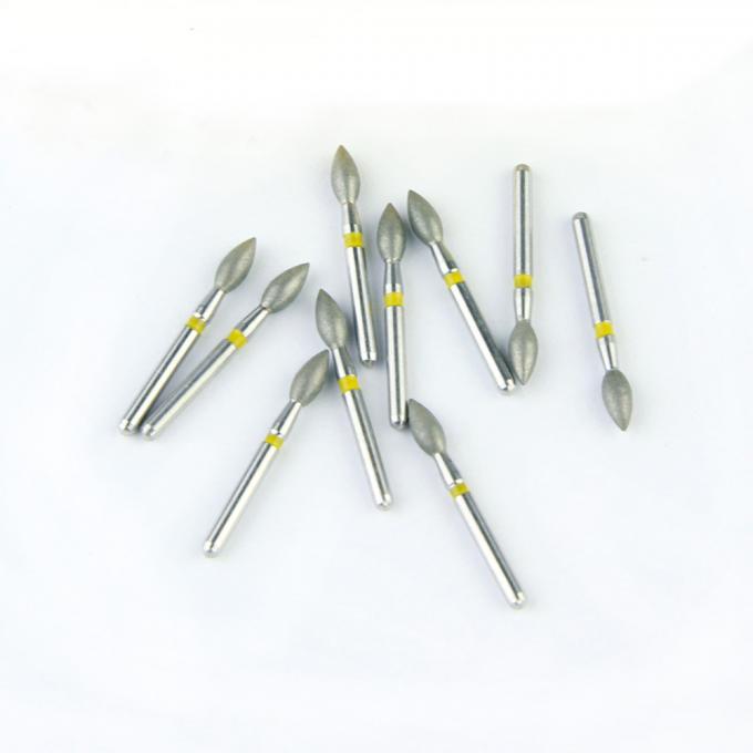 FO Series Flame Shape Head FG Diamond Burs Electroplated Super Hard Diamond Grit 3