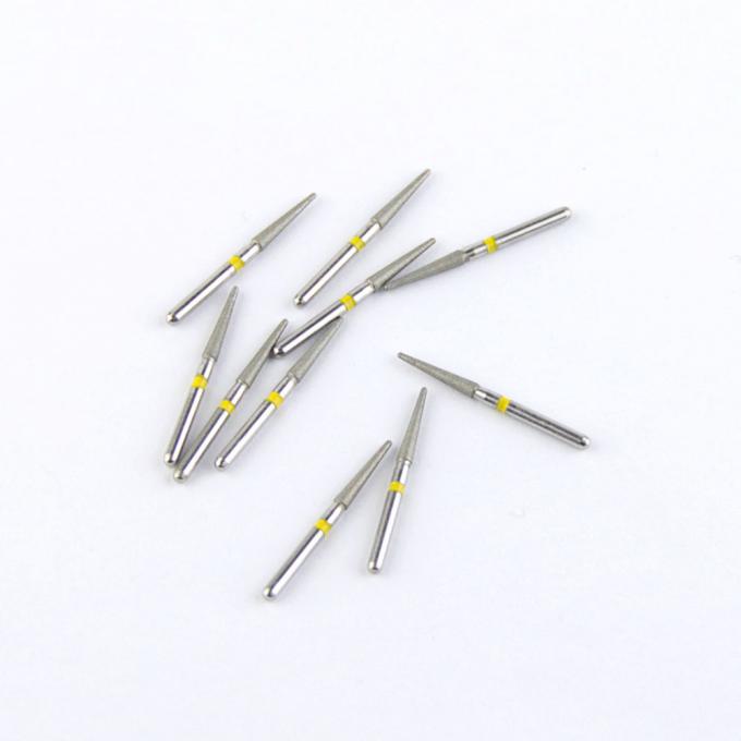 TR Series Round End Cone Taper Shape Head Fg Diamond Burs For Dental High Speed Handpiece Cutting 2
