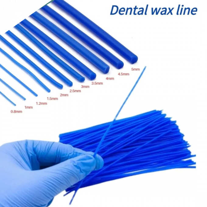 Dental Casting Wax Line Sprue Stick Blue Wax Line Stick Dental Clinic Wax Bar Supply 4