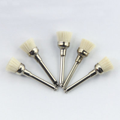 Dental Polishing Prophy Brush Nylon White Flat Head Soft Colorful Latch Style