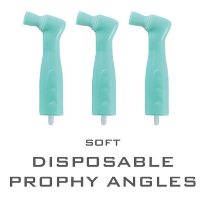 Dental Polishing Prophy Brush Nylon White Flat Head Soft Colorful Latch Style