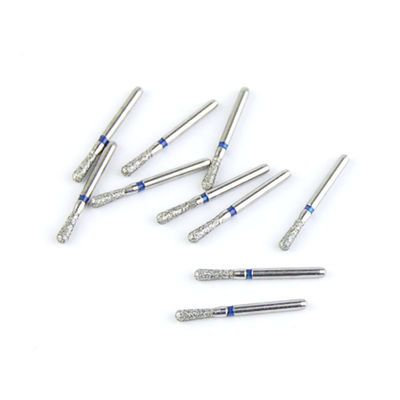 China Teeth Cutting Fg Diamond Burs With Electroplated Diamond Grits SS Handle EX Series Pear Shape Head